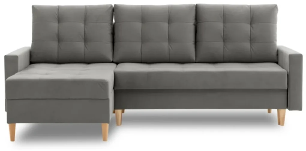 Rohová rozkladacia sedačka AVALON, 227x92x148, kronos 09, ľavá
