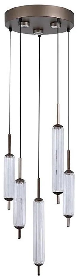 Searchlight 76210-5CL - LED stmievateľný luster na lanku CATTAIL LED/24W/230V