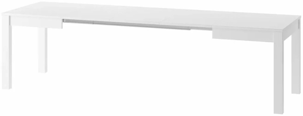 Jedálenský rozkladací stôl Vega II 02 130/280 cm biely
