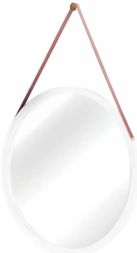 Kondela Lemi 1 biela 45 cm x 45 cm nástenné zrkadlo