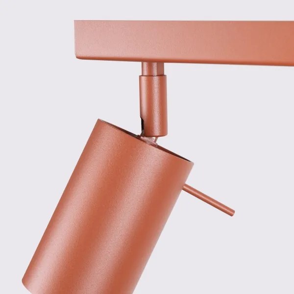 Sollux SL.1511 - Bodové svietidlo RING 6xGU10/10W/230V červená