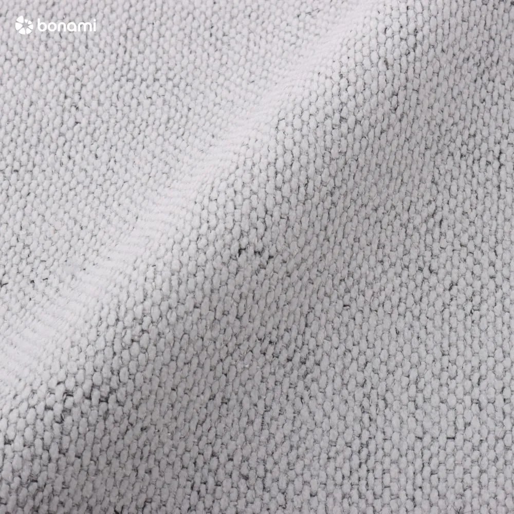 Svetlosivá čalúnená dvojlôžková posteľ s úložným priestorom s roštom 180x200 cm Jagna – Bobochic Paris