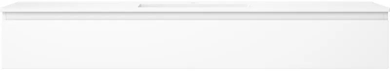 Mexen Orio, kúpeľňová skrinka 160 cm s umývadlom Otis, 1 zásuvka, biela matná, 91A10-16023-1-BF01-W18M01