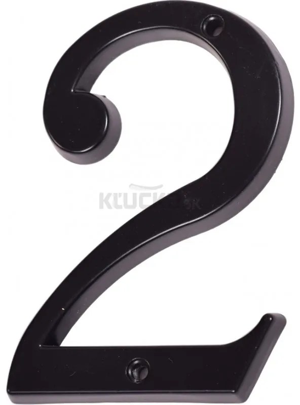 Číslo " 2 " čierne 120mm