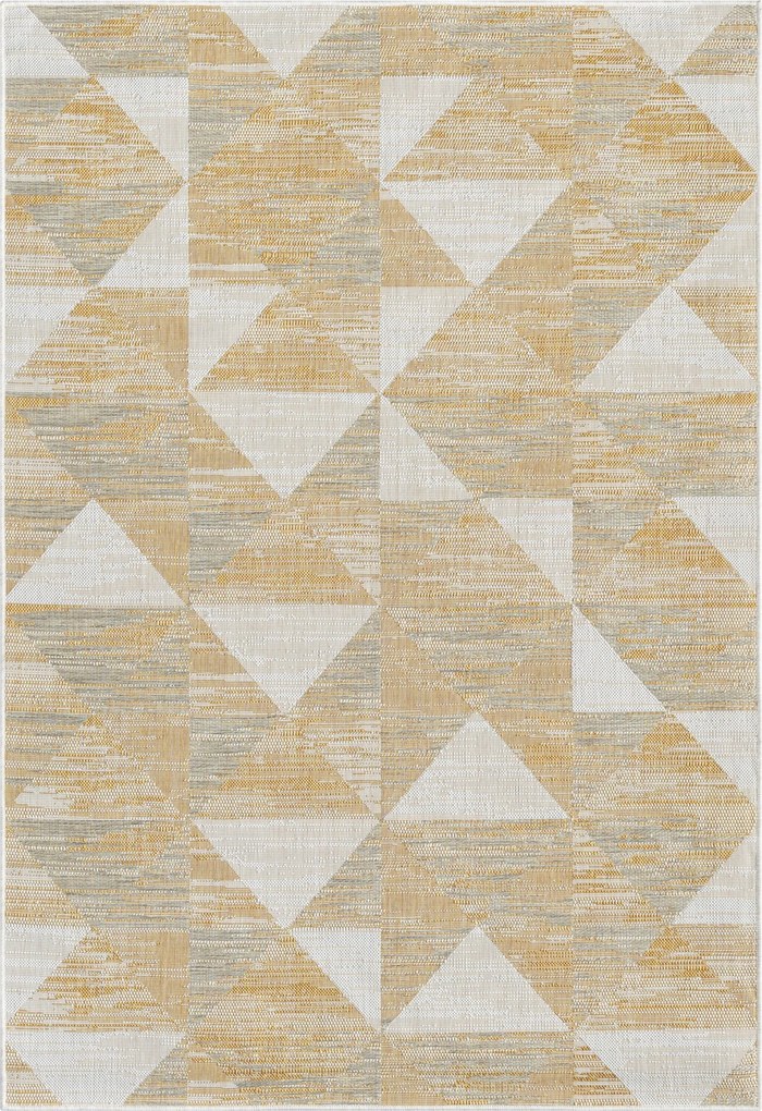 Kusový koberec Whisper gelb – na von aj na doma, 100x160, žltá, chodba / predsieň, My Flair