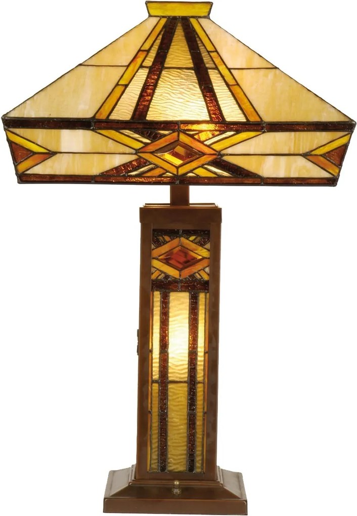 Stolná lampa Tiffany Therese - 42 * 71 cm 2x E27 / Max 60W & 1x E14 / Max 40W