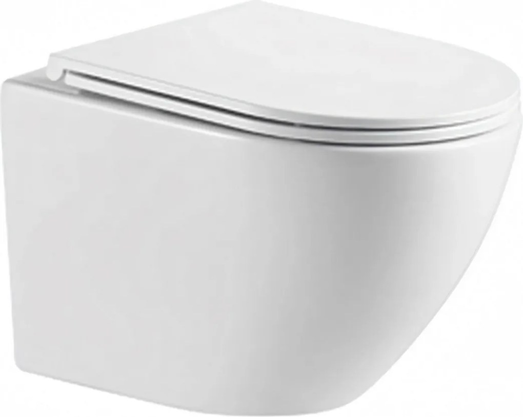 Hydroland Závesná WC misa so SoftClose sedadlom AGAT Tornádo, biela