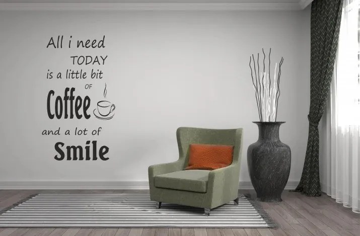 Nálepka na stenu nápis ALL I NEED 50 x 100 cm