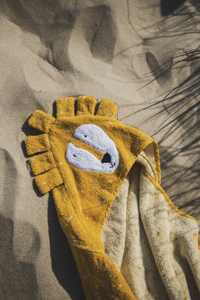 Detská osuška s kapucňou Mr. Lion - 70 x 130 cm