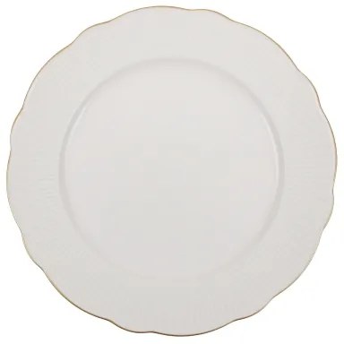 24-dielna jedálenská súprava, biela/zlatá, porcelán