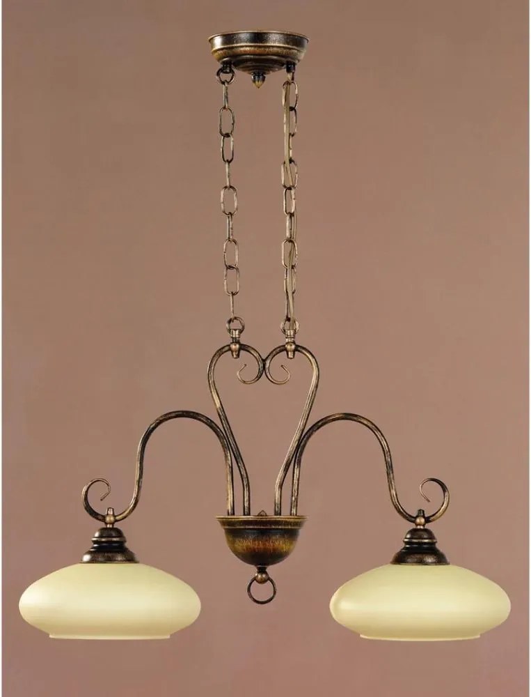 Jupiter 390 - BO-2 - Luster závesný reťaz BOLERO 2xE27/60W/230V