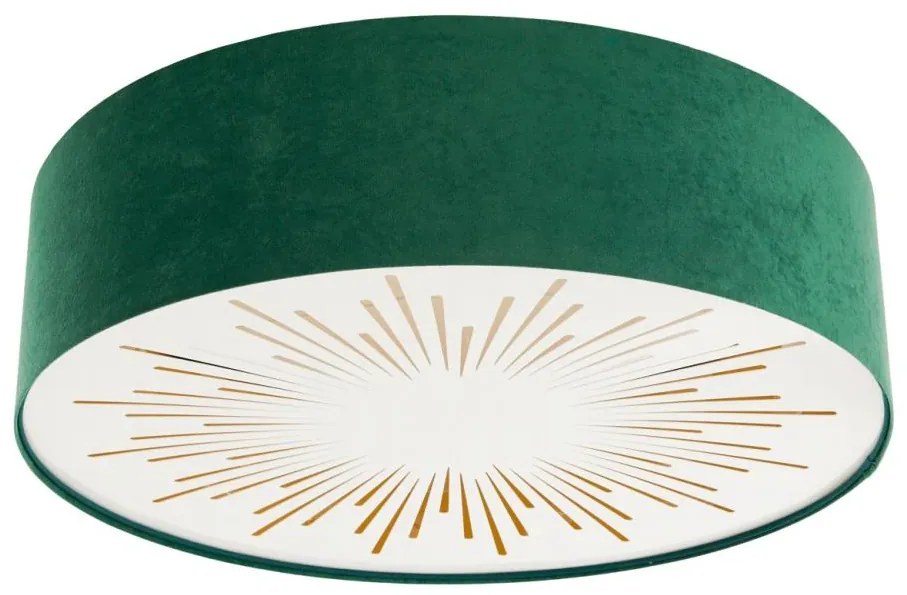 Stropné svietidlo RAYS 2xE27/60W/230V pr. 40 cm zelená