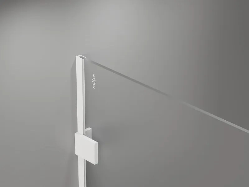 Mexen Lunar sprchová stena pravá 60 x 200 cm, 8mm číre sklo, biela, 830-060-000-20-00-P