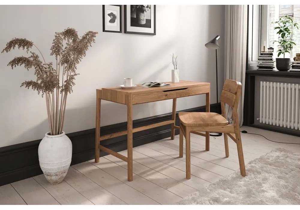 Toaletný stolík z dubového dreva 57x110 cm Twig – The Beds