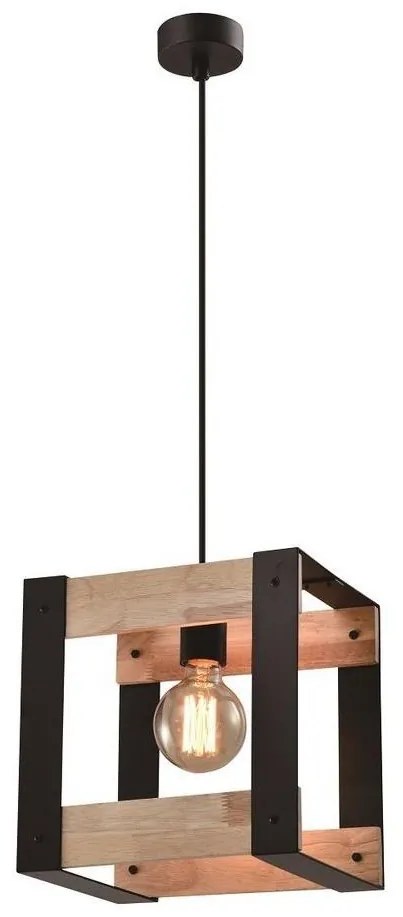 Luster na lanku VARNA 1xE27/40W/230V dub