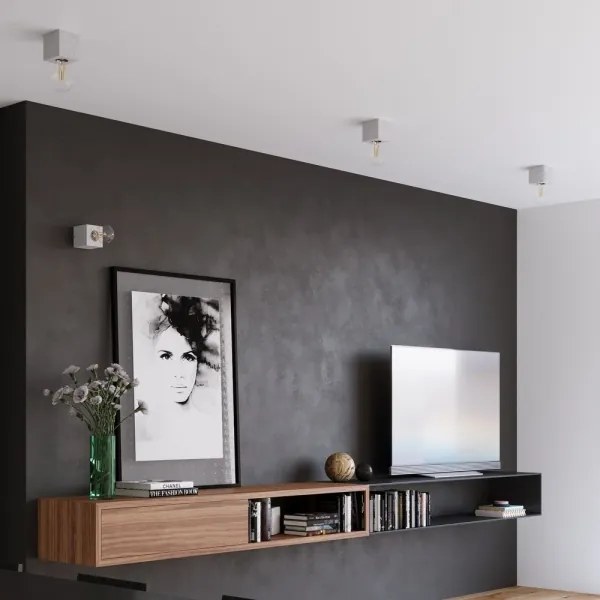 Stropné svietidlo ABEL 1xE27/15W/230V betón