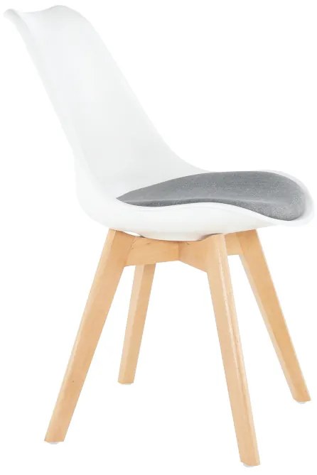 Bielo-sivá stolička DAMARA