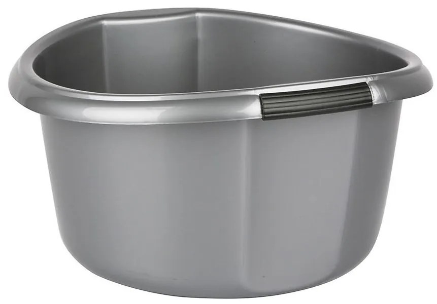Miska okrúhla pevná 10l strieborná