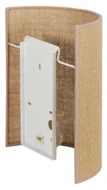 Duolla - Nástenné svietidlo YUTE 1xE27/15W/230V pr. 20 cm hnedá