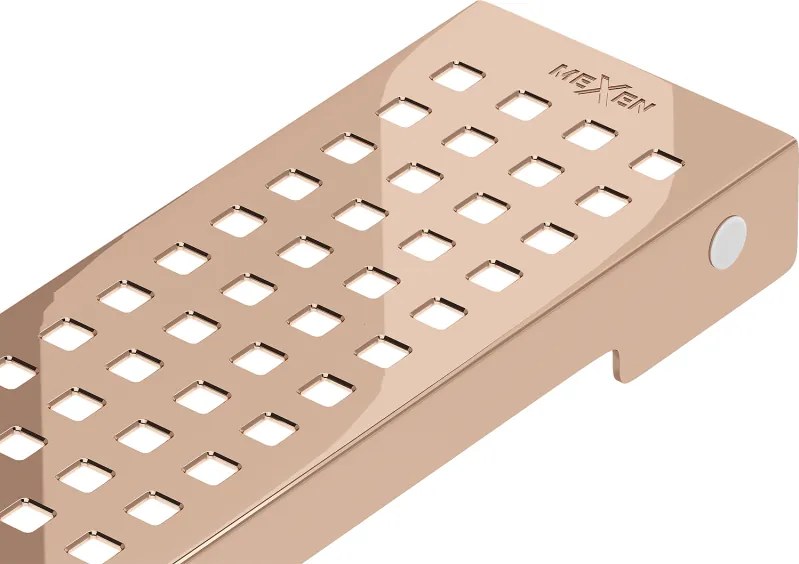 Mexen Flat M08 krytka žľabu 90 cm, ružové zlato, 1625090