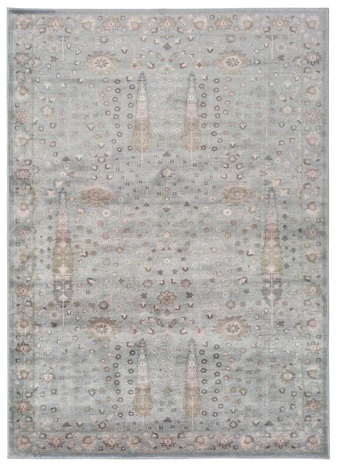 Sivý koberec z viskózy Universal Lara Ornament, 120 x 170 cm