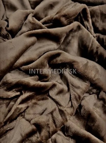 INTERMEDIC SK Prestieradlo mikroplyš 180x200 cm - Tm. hnedá