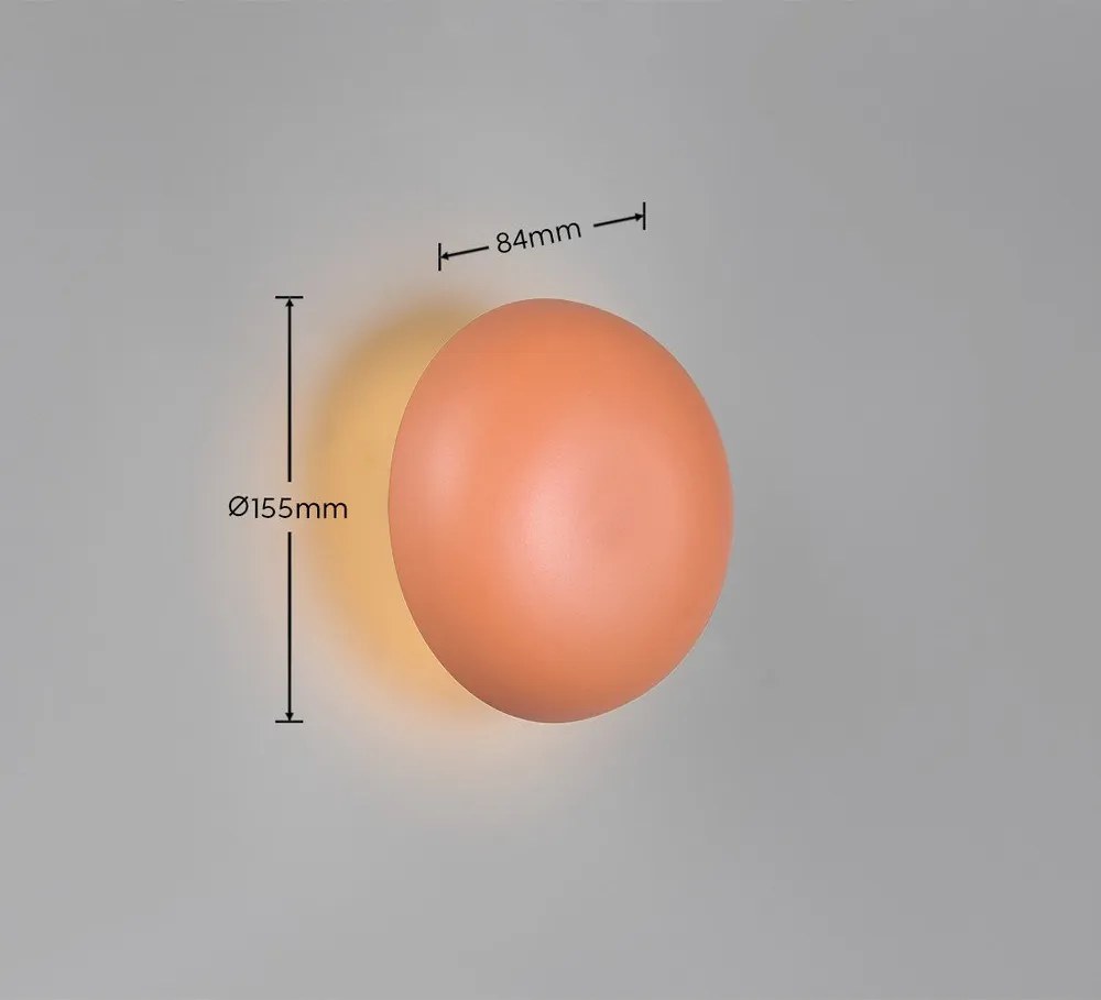 Oranžové LED nástenné svietidlo na USB Davey – Reality