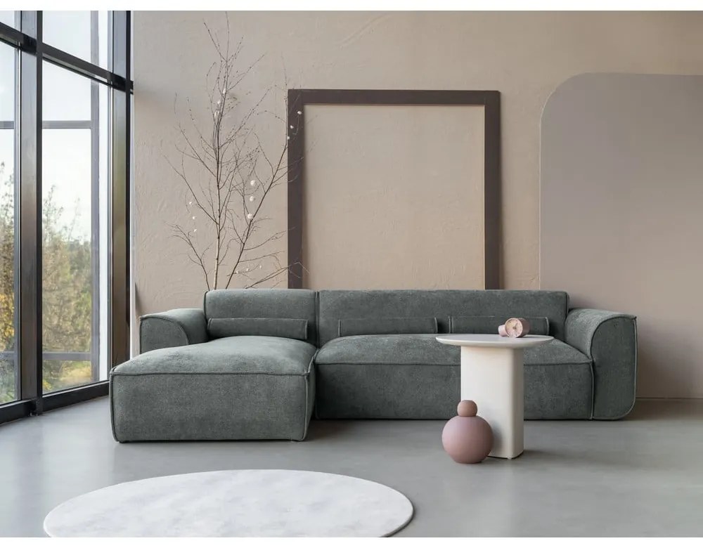 Zelená rohová pohovka (ľavý roh) Flex Felix – Miuform