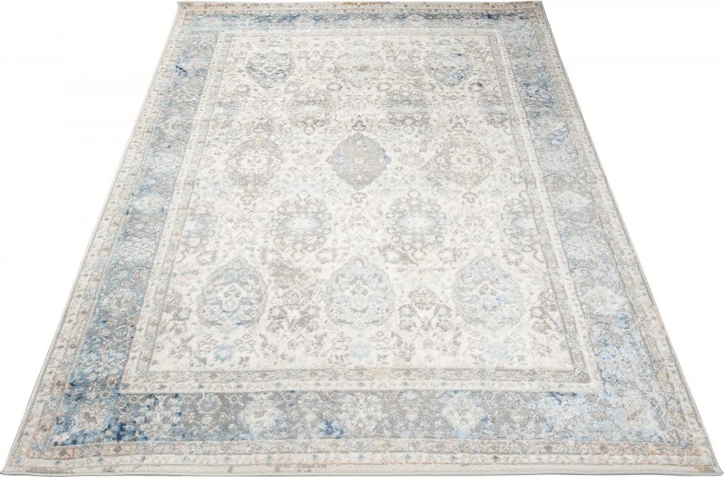 TA Koberec D890B BIELE MODRÉ ÚDOLIE Rozmer: 300x400 cm