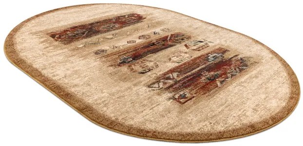 Koberec OMEGA MODENA svetlý rubín ovál