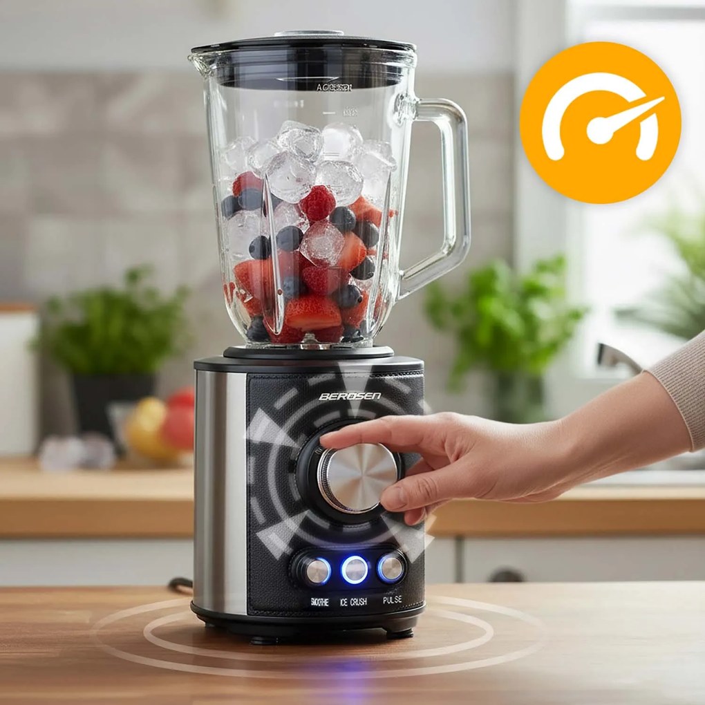 Stolný mixér 1,5 l 800W Berdsen BD-751 - čierny