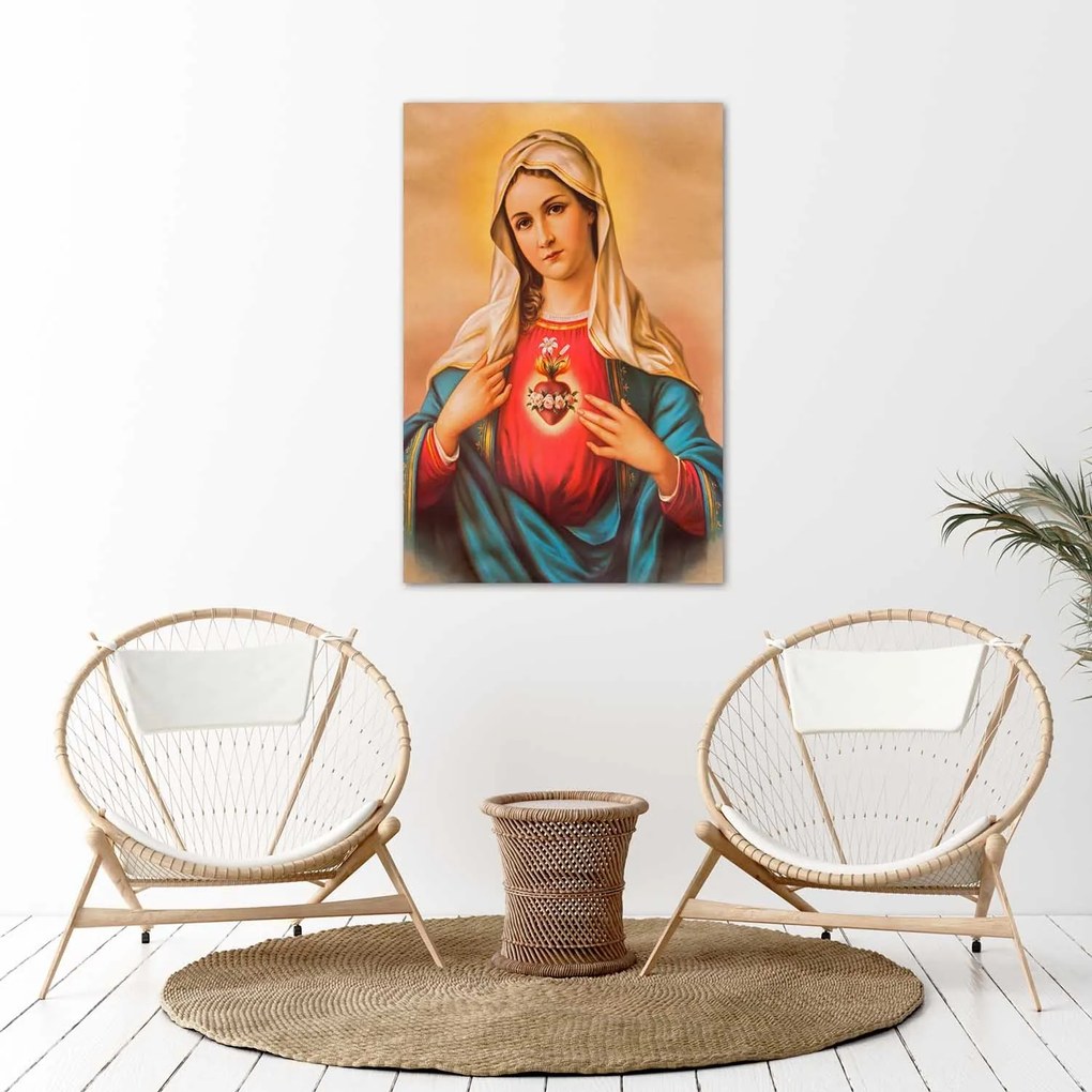 Gario Plagát Srdce Panny Márie Farba rámu: Bez rámu, Rozmery: 40 x 60 cm