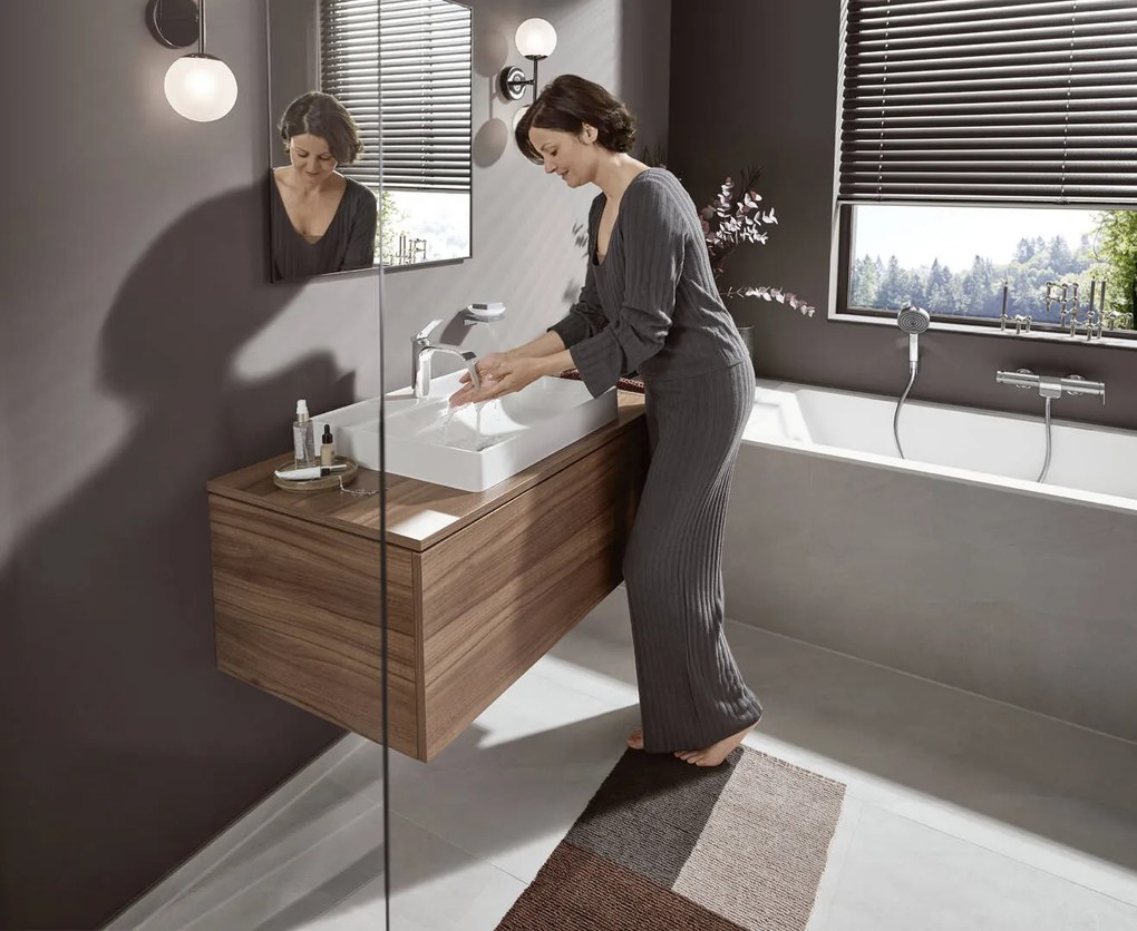 Hansgrohe Vivenis, nástenná vaňová batéria, chrómová, HAN-75420000