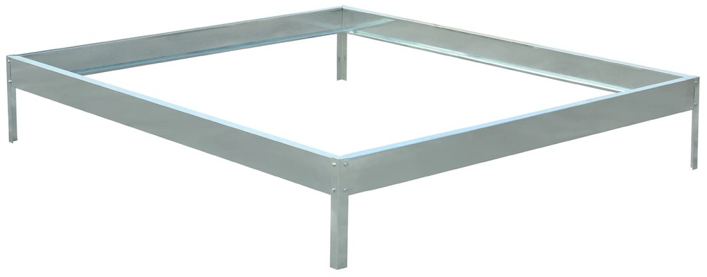 Skleník so základňou BestBerg SBP-4 / 3,6 m² / 190 x 190 x 201 cm / strieborná