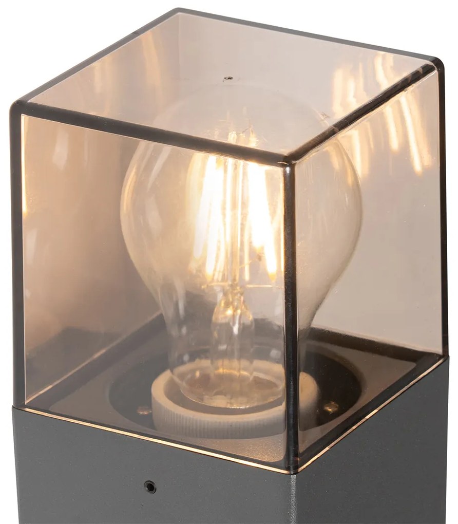 Vonkajšia nástenná lampa tmavosivá s pohybovým senzorom IP44 - Dánsko