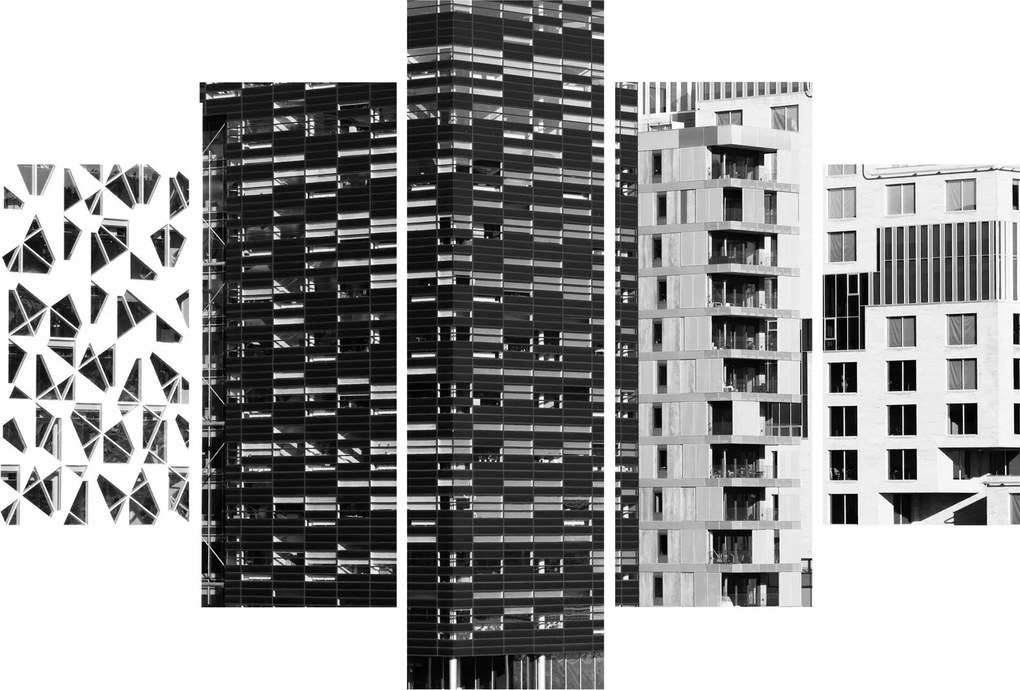 Obraz čiernobiele architektúry (150x105 cm)