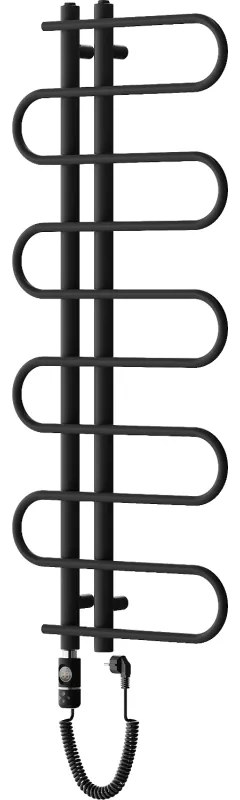 Mexen Kiso, elektrické vykurovacie teleso 1200 x 500 mm, 300 W, čierna, W114-1250-500-2300-70