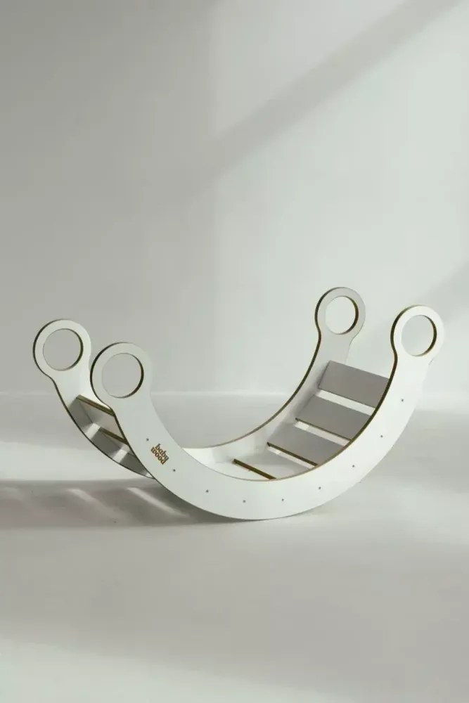 Lezecká súprava 3v1 veľká – hojdačka, šmykľavka a lezecká stena Šedá