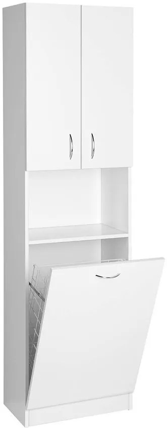 Aqualine Aqualine, SIMPLEX ECO vysoká skrinka s košom 50x180x30cm, SIME510