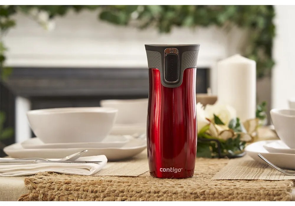 Termoska Contigo West Loop 470 ml červená