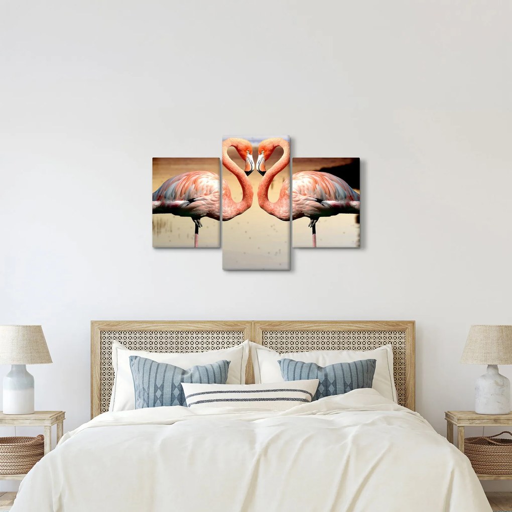 Obraz - dva plameniaky (90x60 cm)