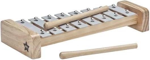 Detský dizajnový drevený xylofón/ cimbal sivý
