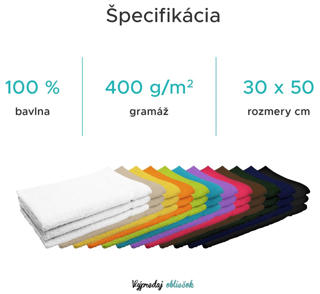 Uterák Classic malý červený 30x50 cm, 100% bavlna