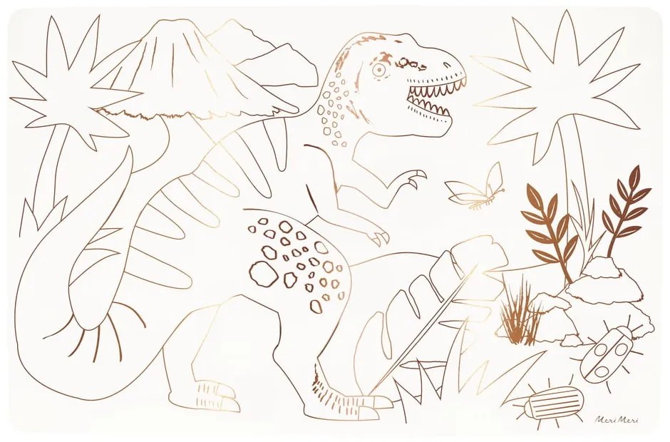 Papierové prestieranie v súprave 8 ks 28x42.5 cm Dinosaurs – Meri Meri