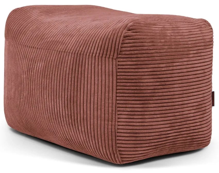 Menčestrový sedací vak v tehlovej farbe Plus 70 Lounge – SLOWDOWN