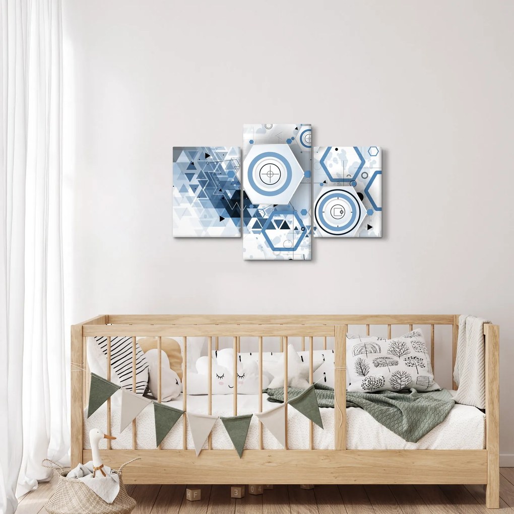Obraz - Geometrická abstrakcia (90x60 cm)