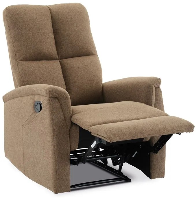 Autronic BONTEC Polohovacie kreslo, hnedá, látka, TV-916 BR2 Farba: Hnedá