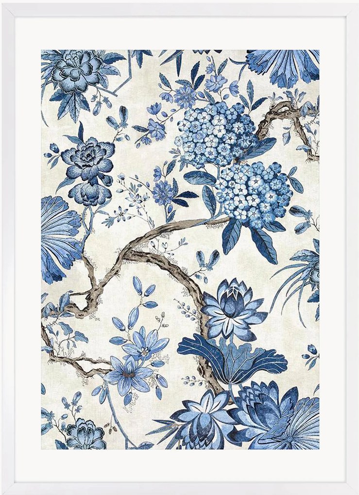 Nástenná dekorácia Blue Floral