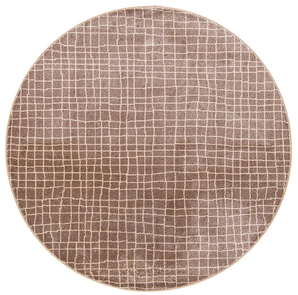 VM-Carpet | Koberec Aari - Hnedá / Ø 160 cm