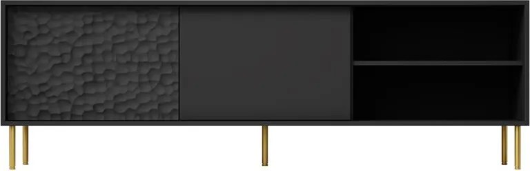 TV stolík Balle (čierna + zlatá). Vlastná spoľahlivá doprava až k Vám domov. 1049350